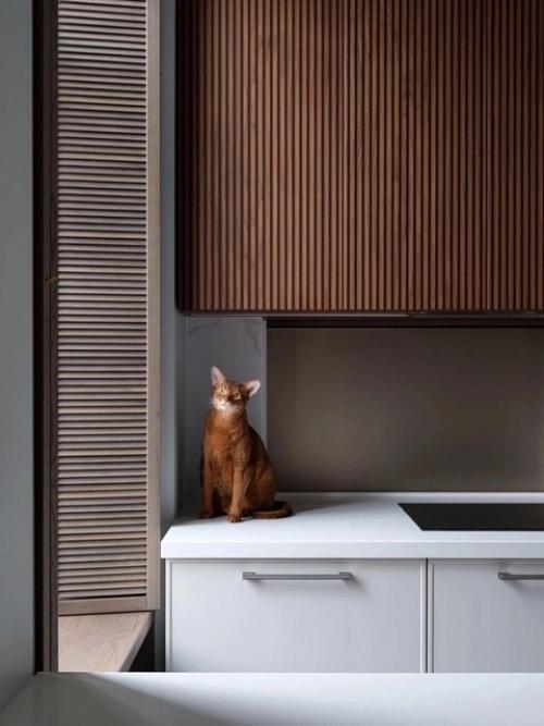 Реализованный интерьер квартиры в историческом доме 1890 года постройки в центре Москвы. 06