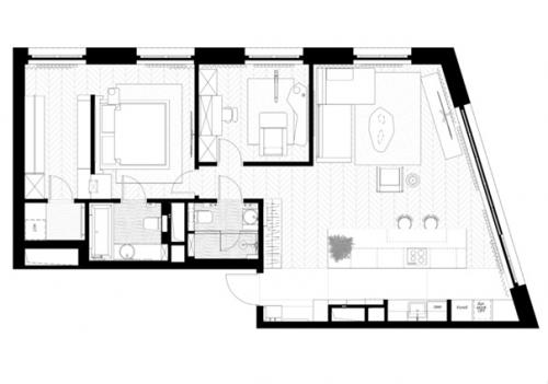 Reux_Project. Это проект квартиры в ЖК серебряный фонтан в Москве. 08