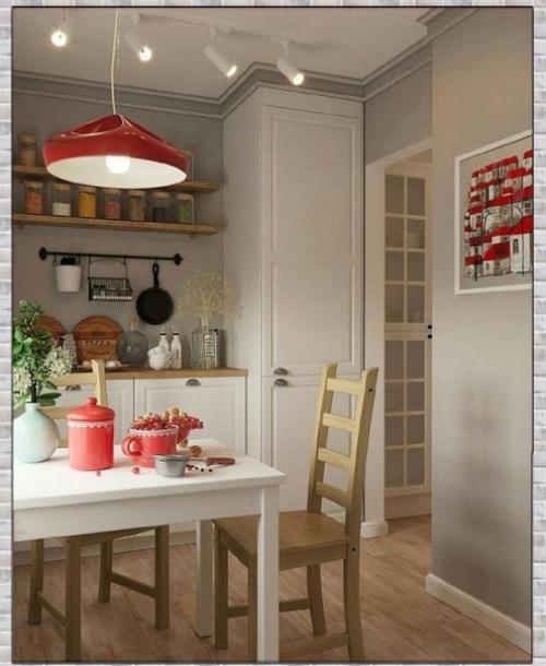 Небольшая кухня. Современная. 03