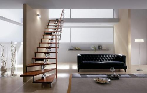 Дизайн лестниц в частном доме. 05