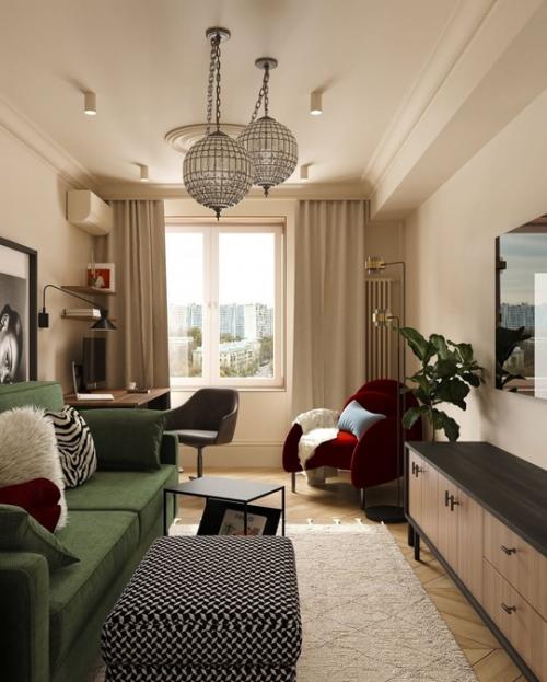 Квартира для молодой девушки, которая работает в сфере информационных технологий. 01