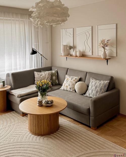 Теплый уютный интерьер современного дома: бюджетно и красиво! 04