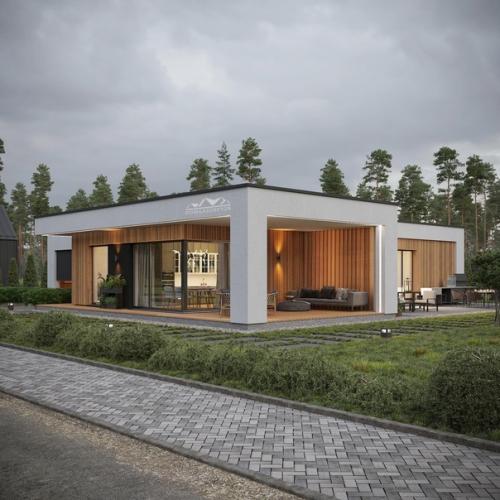 Сейчас покажу, как будет выглядеть интерьер этого дома. 01