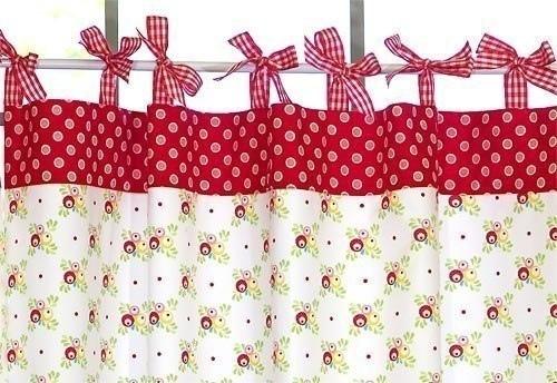 Яркие шторы для детской комнаты в деревенском стиле. 08