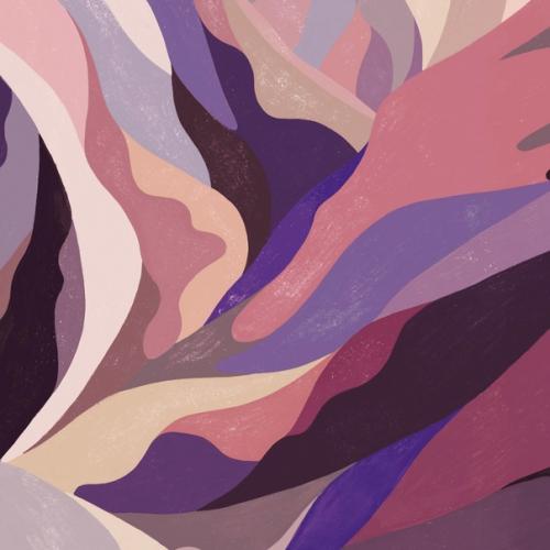 Вдохновляющая цветовая гамма обоев Mountain Voyage Purpur выглядит так, будто создана для самой модной гостиной! 03