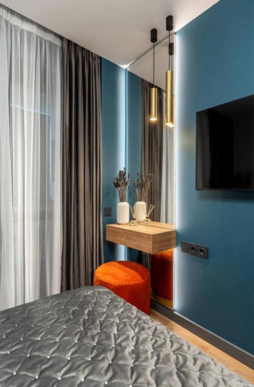 Классный, современный интерьер однокомнатной квартиры, 33 м. кв. 06