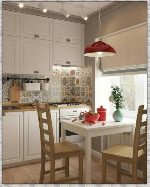 Небольшая кухня. Современная. 01