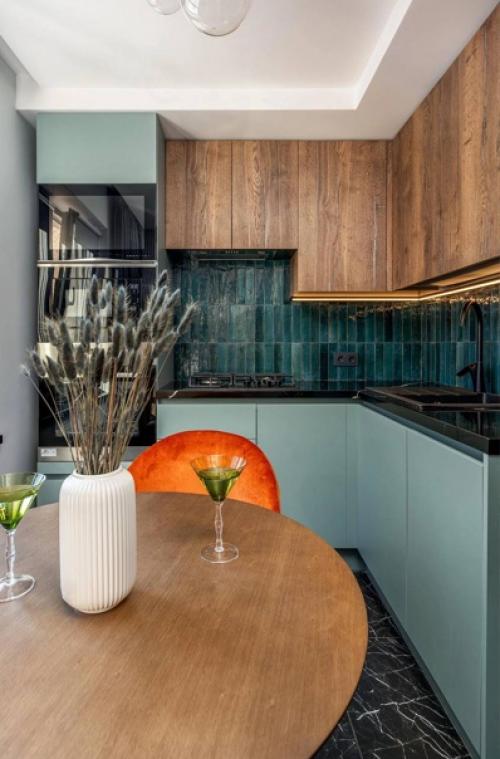 Классный, современный интерьер однокомнатной квартиры, 33 м. кв. 02