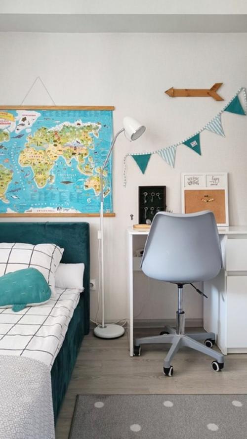 Ксюшадавид ремонтвдетской.  Решила сделать новую расстановку в комнате сына. 01