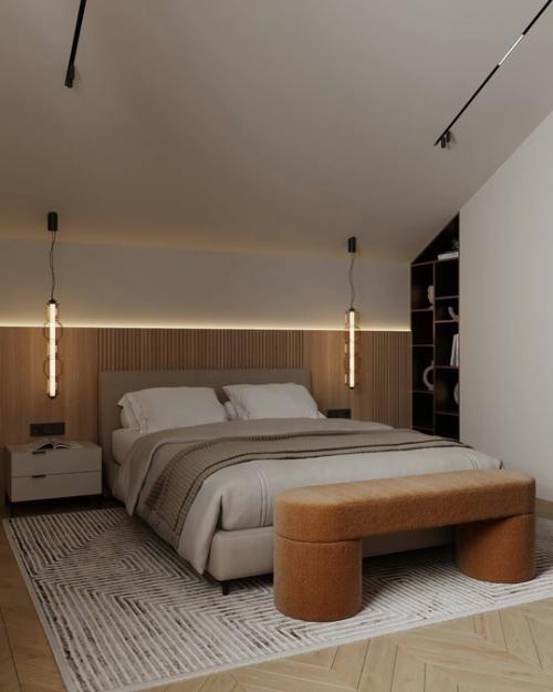 Мансардная спальня в Подмосковье. 01