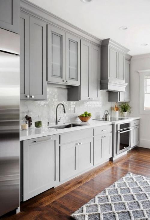 Стеклянная плитка в интерьере кухни и ванной! 03