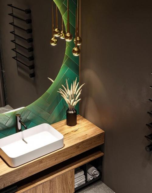 Интерьер ванной комнаты. 01