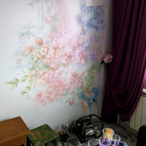 Роспись стен.  Аэрография. 03