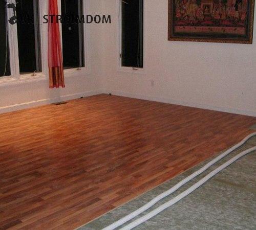 Укладка линолеума на деревянный пол. 03