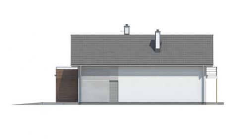 Оригинальный мансардный коттедж для узкого участка. 08 Оригинальный мансардный коттедж для узкого участка. 08