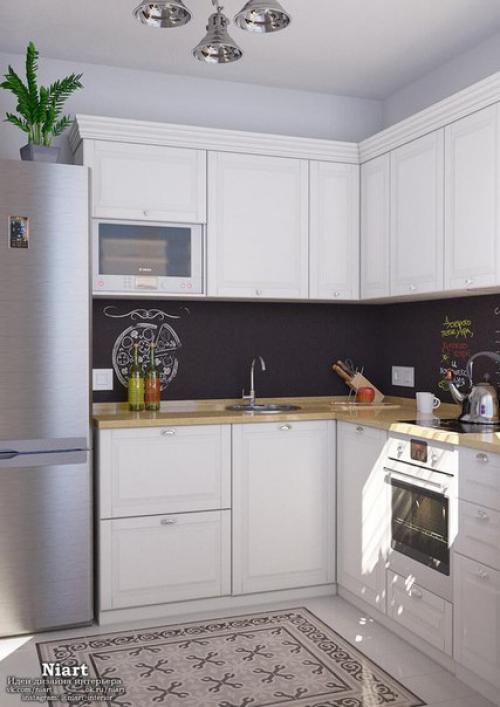 Светлый дизайн квартиры 32 кв. 05