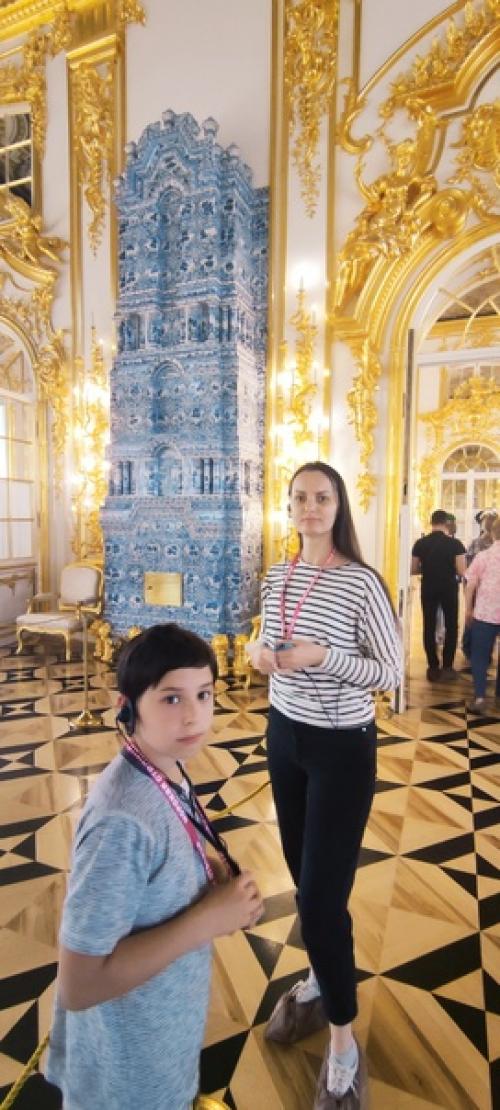 Посетили одну из самых роскошных летних резиденций Романовых - екатерининский дворец в царском селе (сейчас - город Пушкин. 02