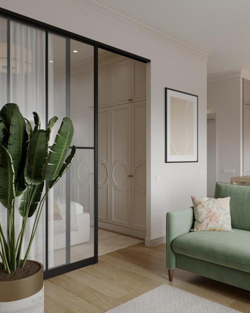 Проект перепланировки 1-комнатной квартиры в студию 44 кв. 07