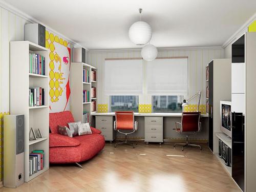 Столешница - подоконник в интерьере. 05