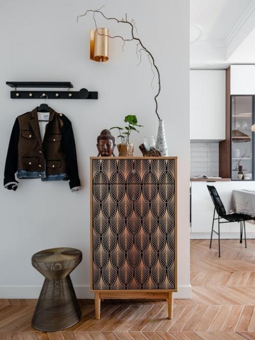 Реализованный интерьер квартиры, площадью 37 кв. 06