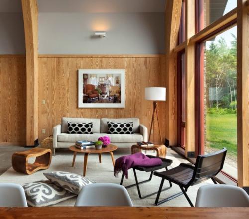 Ламинат на стене?  Несколько креативных примеров. 02