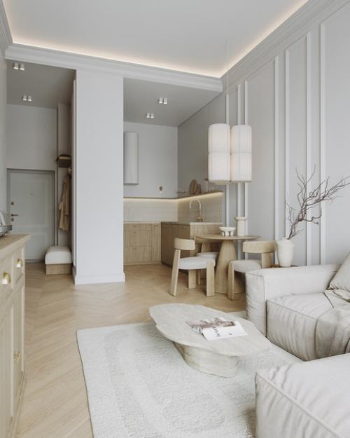 Проект 1-комнатной квартиры 45 кв. 02