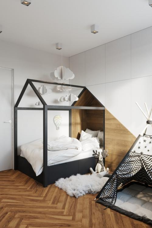 Dark Line - дизайн - проект интерьера трёхкомнатной квартиры (80 м 2) в современном стиле контемпорари, Новосибирск. 02