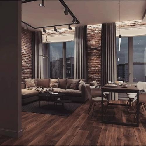 Вот такая квартирка в стиле лофт. 01