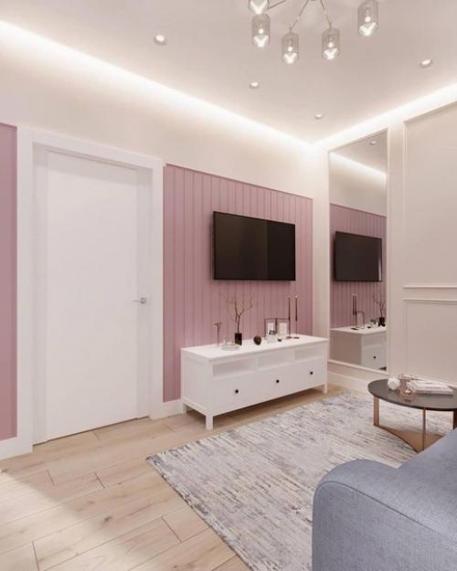 Дизайн - проект квартиры в нежной цветовой гамме. 03