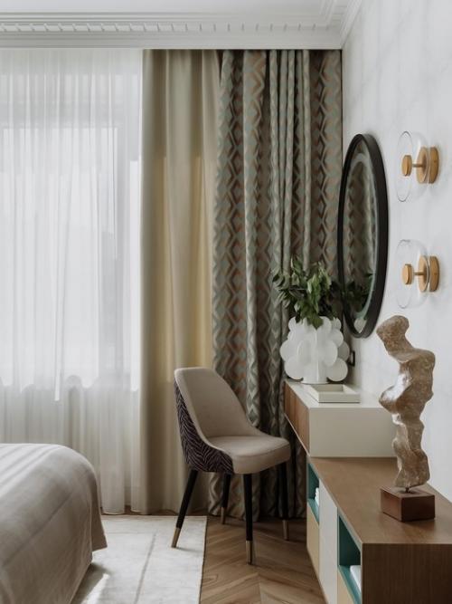 Элегантная квартира с яркими акцентами для девушки - студентки. 05