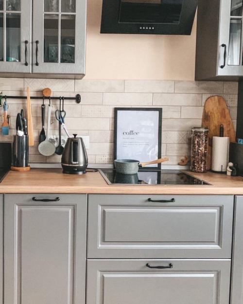 Уютная скандинавская кухня 19 кв. 06