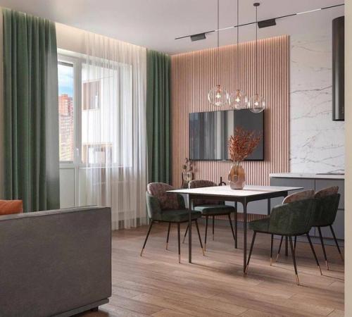 Современная квартира. В приятных оттенках. 03