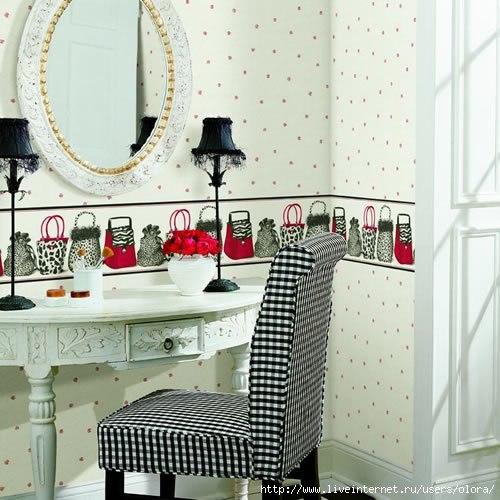 Узор в горошек в интерьере. 04