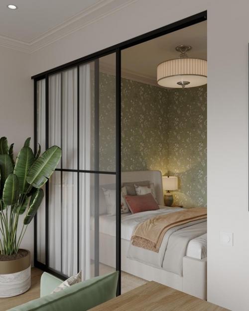 Проект перепланировки 1-комнатной квартиры в студию 44 кв. 09