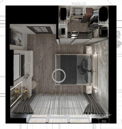 Самый универсальный способ, который оригинально дополняет интерьер спальни. 06