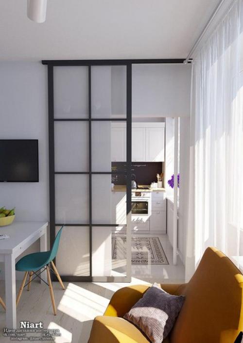 Светлый дизайн квартиры 32 кв. 03