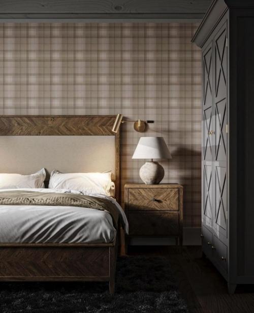 Атмосферная антуражная спальня в классическом стиле. 04