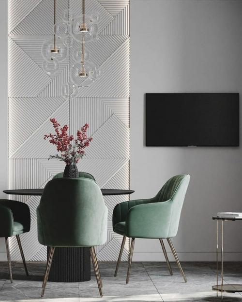 Интерьер кухни - гостиной 16 кв. 03