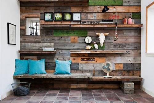 Ламинат на стене?  Несколько креативных примеров. 03