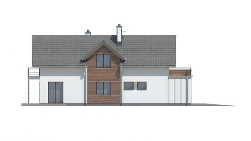 Оригинальный мансардный коттедж для узкого участка. 06 Оригинальный мансардный коттедж для узкого участка. 06