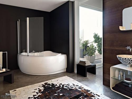Дизайн интерьера с угловой ванной. 07
