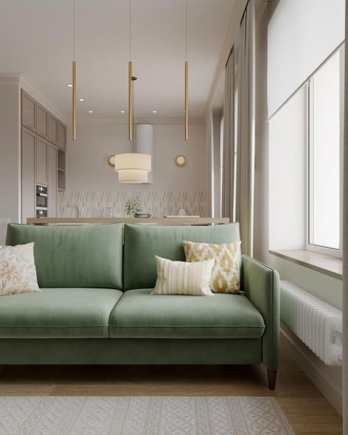 Проект перепланировки 1-комнатной квартиры в студию 44 кв. 01