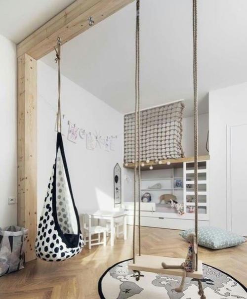В том случае, если детей двое, а комната одна, можно также красиво и органично спроектировать интерьер. 05