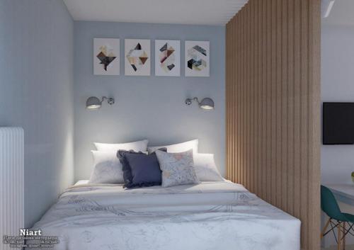 Светлый дизайн квартиры 32 кв. 06