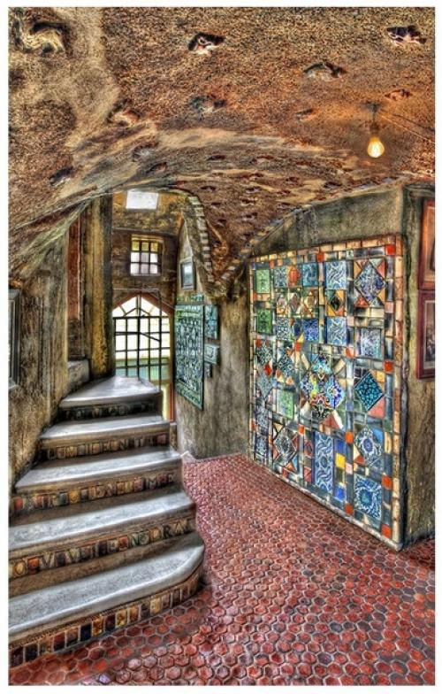 Библиотека в замке мерсера, США пенсильвания. 02