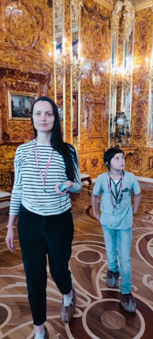 Посетили одну из самых роскошных летних резиденций Романовых - екатерининский дворец в царском селе (сейчас - город Пушкин. 03