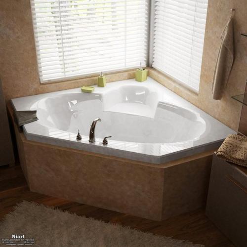 Дизайн интерьера с угловой ванной. 08