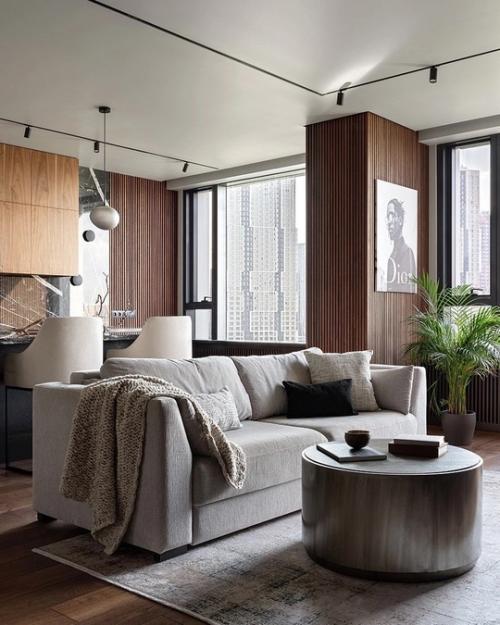 Реализованный интерьер квартиры, площадью 76, 4 кв. 01