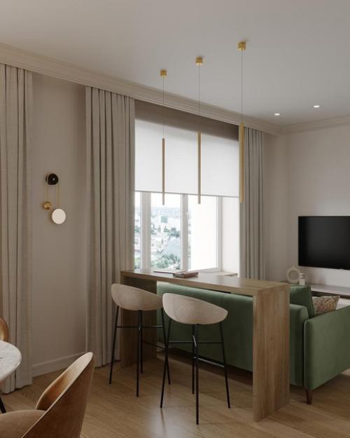 Проект перепланировки 1-комнатной квартиры в студию 44 кв. 05