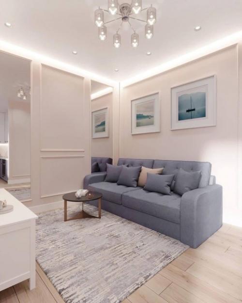 Дизайн - проект квартиры в нежной цветовой гамме. 02